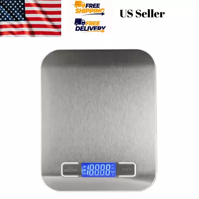 Digital Electronic Kitchen Food Diet Postal Scale Weight Balance 5KG  / 1g 11lb • $10.88