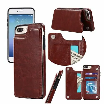 $16.90 • Buy Wallet Case Leather Card Holder Cover For Apple IPhone 11 Pro Max XR XS X 8 7 6