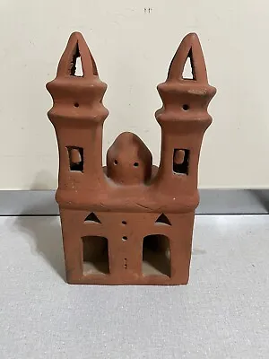 Peruvian Redware Clay Terra Cotta Pottery Mission Church Folk Art Cathedral • $85
