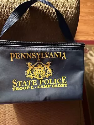 Vintage “PA State Police Troop L Camp Cadet” 6 Pack Soda/beer Cooler • $25