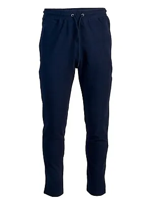 Mens Fleece Gym Open Hem Tracksuit Loose Fit Sweatpants Jogging Bottoms Trouser • $26.96