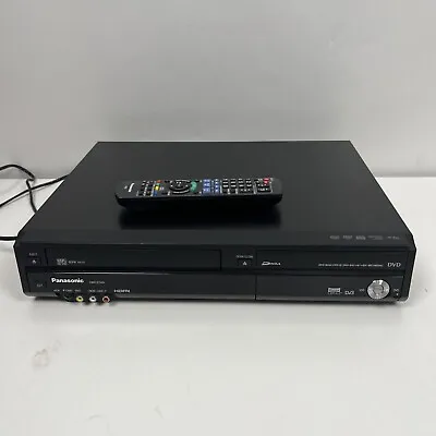 £10 • Buy Panasonic DMR-EZ48V DVD Recorder/VCR Combi, Freeview HDMI