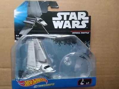 Star Wars Imperial Shuttle Hot Wheels Vehicle Starships Toy • £19.99