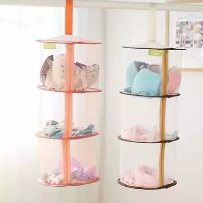 £4.92 • Buy Compartment Mesh Net Hanging Storage Toy Organizer Hanger Mesh Net Bag BA