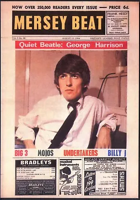 Modern Postcard: 1964 Mersey Beat Magazine Cover - GEORGE HARRISON -Quiet Beatle • $4.92