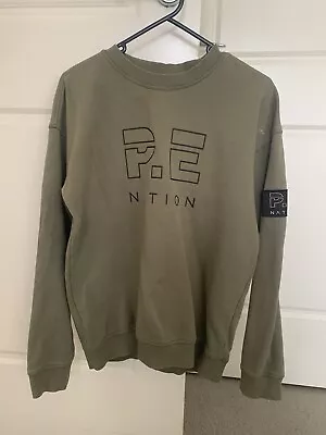 Pe Nation Women's Heads Up Sweatshirt L/Sleeve Cew Sweater Jumper Olive Green • $35.99