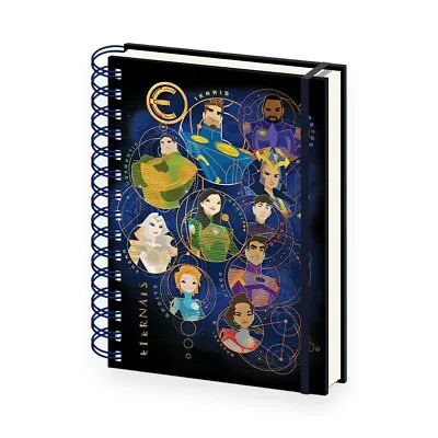 Genuine Marvel Comics The Eternals Character A5 Wiro Hardback Journal Notebook • £6.99