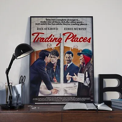 Trading Places Film Poster - Classic 80s Comedy Movie Cinema Print A4 A3 • £4.99