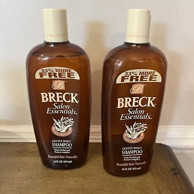 Vintage BRECK Gentle Daily Shampoo 16 Oz Discontinued RARE/HTF - Lightly Cloudy • $29.99