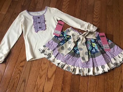 NWT ~ Girls Mustard Pie 2 Piece Outfit ~ 6 • $65