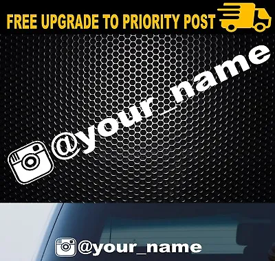 MY INSTAGRAM VINYL DECAL 400mm DECAL STICKER WINDOW CAR • $5.99