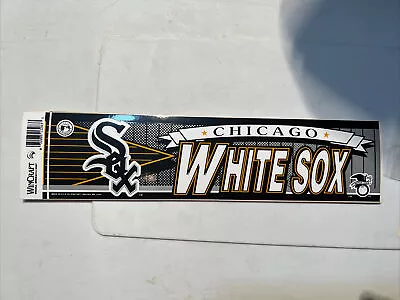 MLB Chicago White Sox Vintage Circa 1990s Team Logo Baseball Bumper Sticker New • $3