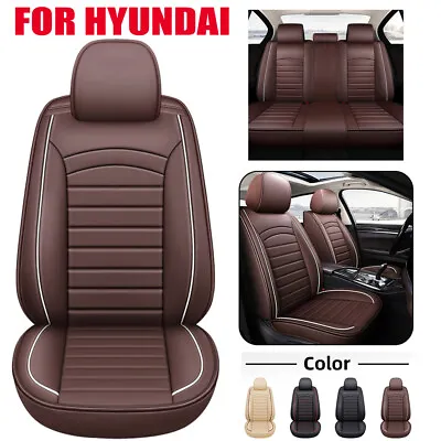 For Hyundai Tucson Accent Sonata Elantra Premium PU Leather Auto Car Seat Covers • $145.26