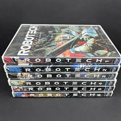 Robotech The Macross Saga Volume 1 2 3 4 5 6 With Inserts (DVD 6 Disc Set 2001) • $24