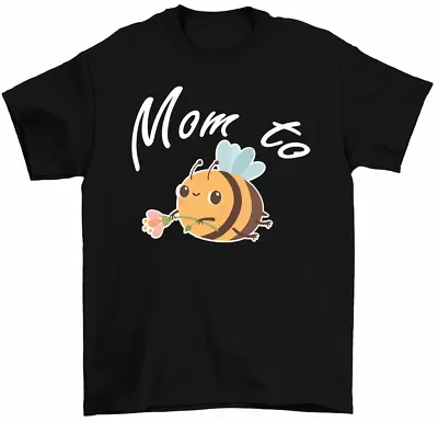 Mom To Bee Cute Pregnancy T-Shirt Expecting Mom Maternity Mom Bumblebee Tee • $17.99