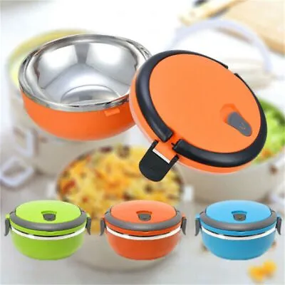 Adult Insulated Hot Food Flask Thermos Vacuum Lunch Box Warmer Food Container • £6.85