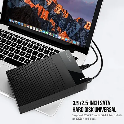 2.5/ 3.5  HDD SSD Case USB3.1 To SATA3 Hard Drive External  Laptop Enclosure • $17.66