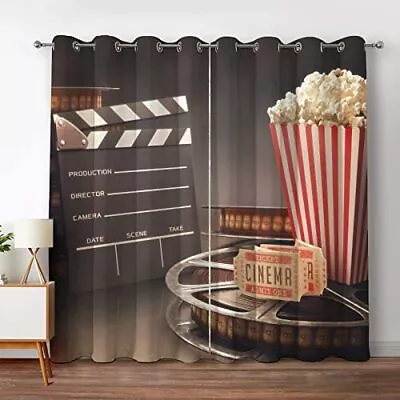 Movie Theater Blackout Curtains Movie Theater Decor For Bedroom Living Room S... • $46.90