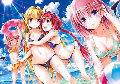 Anime Girls To Loveru Momo Velia Deviluke Golden Playmat Gaming Mat Desk • $36.99