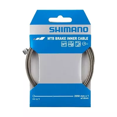 SHIMANO STAINLESS STEEL BRAKE INNER CABLE MOUNTAIN BIKE 1.6mm X 2050mm WIRE • £4.95