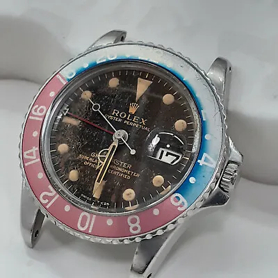 Very Rare Rolex GMT Master Cornino Pumpkin Gilt Dial Watch 1675 Circa 1965 • $83500