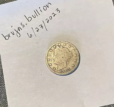 $1 • Buy 1905 Liberty V Nickel - American Five Cent Coin
