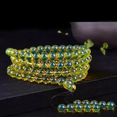 Green Gem Moldavite Meteorite Impact Glass Czech Bracelet Crystal 8mm • $19.99