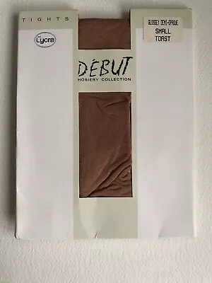 £5.50 • Buy DEBUT Hosiery Collection  Tights Colour Toast Size Small 