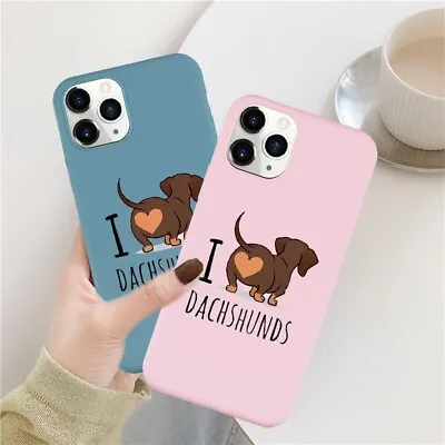 Kawaii I Love Dachshunds Case For IPhone 15 Pro MAX 14 12 11 SE20 XS XR 8 Plus • $9.99