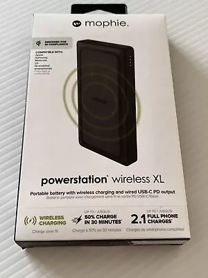 Mophie Powerstation Wireless 10000mAh USB-C Power Bank With Qi Charging • $22.99