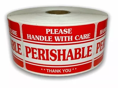 Perishable Handling Shipping Stickers | 2 X3  | 300 Labels | Made In USA • $8.49