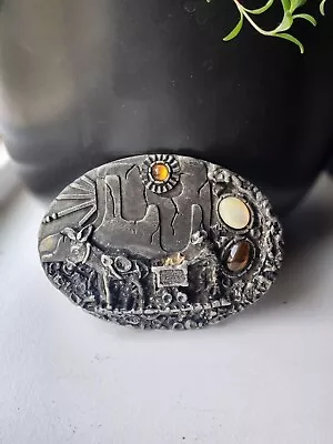 Donkey And Miner Metal Belt Buckle With Gem Detail  • $14.98