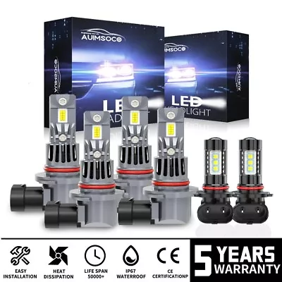 For Chevy Silverado 2500 HD LS LT Crew Cab 2003-2006 LED Headlights + Fog Bulbs • $79.99