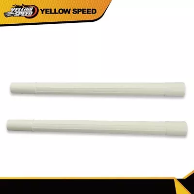$12.86 • Buy 19  White Plastic Vacuum Attachment Wand Pipe Hose Tool Extension 1.25 ID 2 Pack
