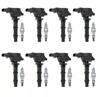 8X Ignition Coils + 8X Spark Plugs For 2009-2015 Mercedes-Benz G550 V8 5.5L W211 • $139