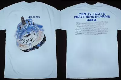 Vintage Dire Straits Brothers 85 Tour Music T-Shirt Unisex Gift For Fans S-3XL • $19.99