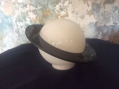£49 • Buy Art Deco Lampshade  Globe Shade With Black  Perspex Ring .lamp Shade
