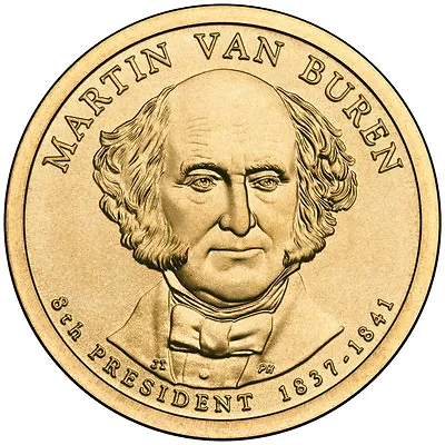 2008D $1 Martin Van Buren - Eighth U.S President BU • $3.25