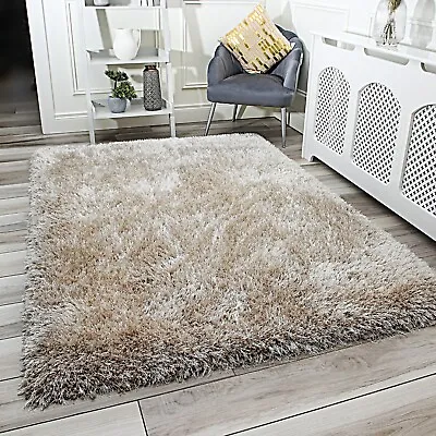 POLAR Silky Soft Extra Thick Shimmering Effect Luxurious Plush Chunky Shaggy Rug • £84.99