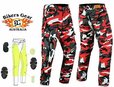 £66.98 • Buy Australian Bikers Gear Men's Motorcycle Cargo Trousers Jeans Lined With Kevlar
