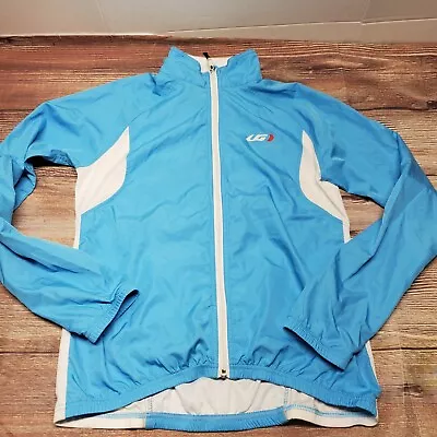 Garneau Modesto 2 Womens Size Large Light Blue Long Sleeve Cycling Jersey Jacket • $18.70