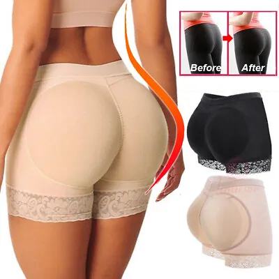 Women FAKE ASS Butt Lift Hip Enhancer Booty Padded Underwear Pants Body Shaper • £15.79