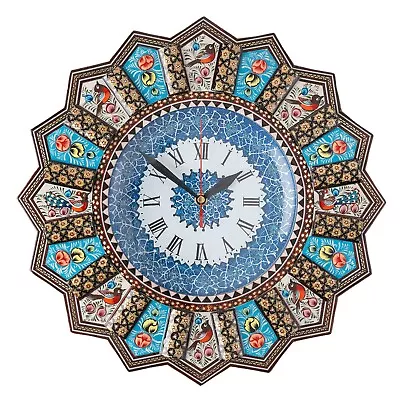 £186 • Buy LPUK Persian Handcrafted Luxury Khatam Wall Clock, Sun Clock Collection Series 1