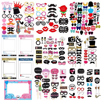 $9.33 • Buy Photo Booth Props Frame Wedding Birthday Party DIY Photography Selfie Decoration