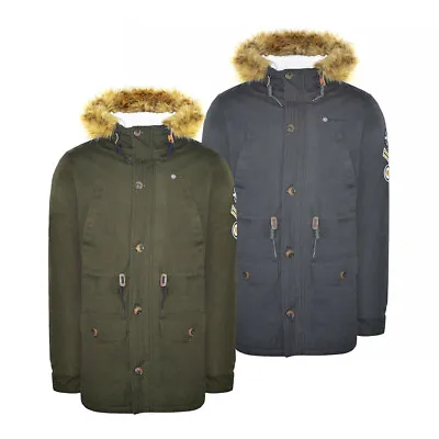 Lambretta Mens Mod Sherpa Lined Fishtail Parka Jacket • £78.26