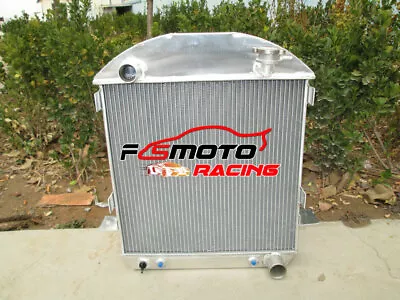 $162 • Buy 62mm 3 Rows Aluminum Radiator For Ford Model-T Bucket Chevy Engine 1917-1927 AT