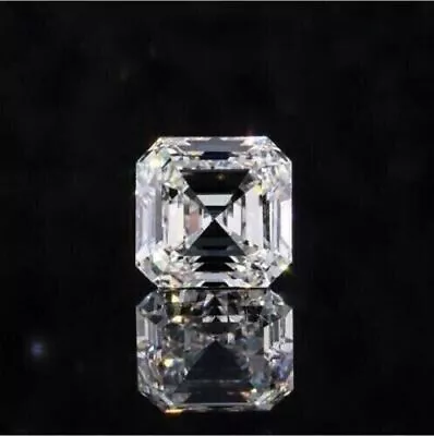 Natural Diamond Asscher Cut 1 Ct To 5 Ct D Grade CERTIFIED VVS1 +1 Free Gift Rec • $59.99