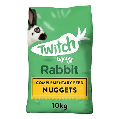 Twitch By Wagg Rabbit Small Animal Complementary Feed Food Nuggets 10kg • £17.99