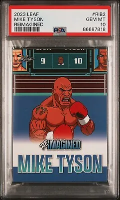 2023 Leaf Reimagined #RIB2 SSP /761 ~ Mike Tyson Punchout  ~ PSA 10 GEM • $71.99