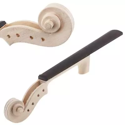 Maple Violin Neck Ebony Fingerboard Attached For 4/4 Full Size Violin Parts US • $13.07